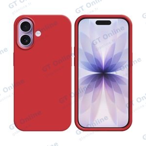 Coque Silicone Compatible pour Apple iPhone 17 (#14) Rouge