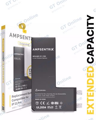 Batterie nue à souder pour Apple IPhone 11 Pro (soudure par points requise, AmpSentrix Core Extended)