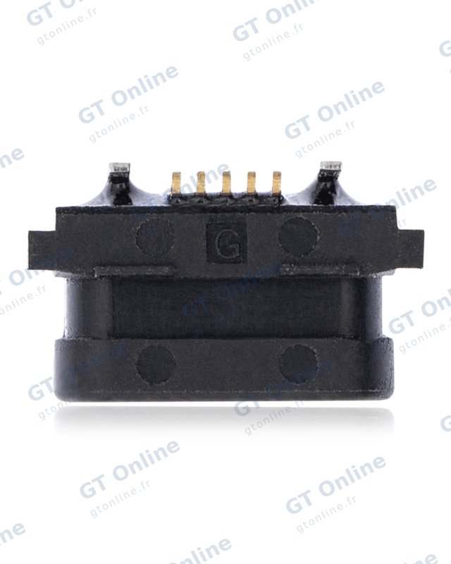 Connecteur de charge à souder — format Micro B, 5 broches, 2 points de fixation (C270)