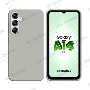 Coque Silicone Compatible pour Samsung Galaxy A14 5G A146P/Galaxy A14 4G A145 (#9) Blanc