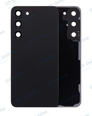 Vitre arrière pour Samsung Galaxy S23 Plus (pack service origine, noir fantôme)
