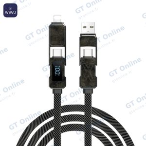 Câble Data Multi Wiwu Wi-C039 (USB + Type-C vers Type-C + Lightning) 15cm