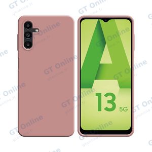 Coque Silicone Compatible pour Samsung Galaxy A13 5G A136/Galaxy A04s A047F (#17) Rose