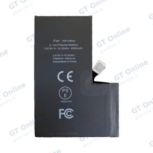Batterie High Capacity Apple iPhone 16 Pro Max (TI 4900mAh)