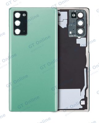 Vitre arrière pour Samsung Galaxy Note 20 5G (sans logo, compatible premium, Mystic Green)