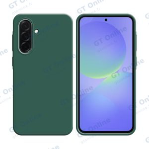 Coque Silicone Compatible pour Samsung Galaxy A36 5G A366/Galaxy A56 5G A566 (#22) Vert Foncé