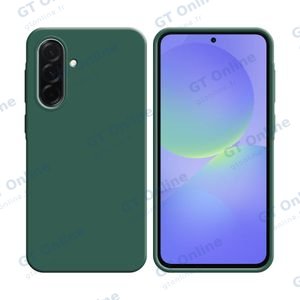 Coque Silicone Compatible pour Samsung Galaxy A36 5G A366/Galaxy A56 5G A566 (#22) Vert Foncé