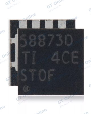 Paire de MOSFET de puissance NexFET pour convertisseur abaisseur synchrone pour Apple MacBooks (CSD58873Q3D / CSD58873D / 58873D: QFN-8 Pin)