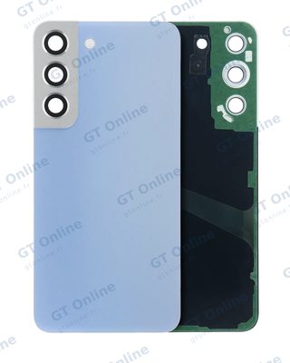 Vitre arrière pour Samsung Galaxy S22 Plus (pack service origine, bleu ciel)
