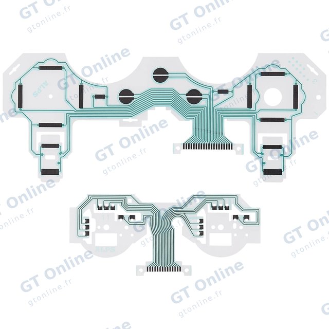 Nappes des boutons à film conducteur pour manette Sony DualShock 3 (PS3) CECH-ZC2U — SA1QW224A / SA1Q222A (lot de 2)