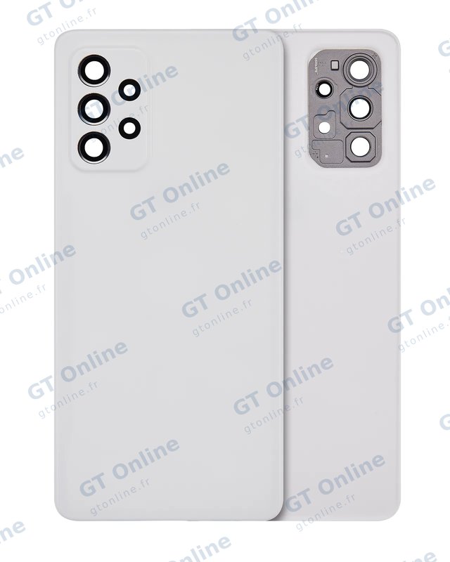 Vitre arrière pour Samsung Galaxy A72 (A725 / 2021) (compatible premium, Awesome White)