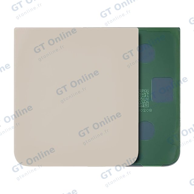 Vitre arrière pour Samsung Galaxy Z Flip 5 (pack service origine, Cream)