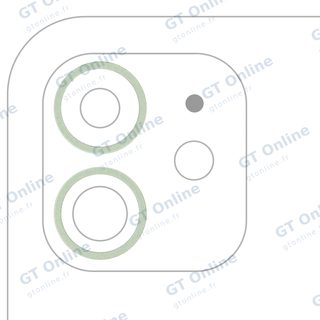 Anneau de contour de caméra arrière pour Apple iPhone 12 / 12 Mini (vert, lot de 2, lot de 10)