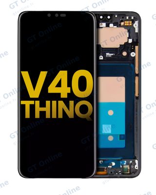Écran OLED avec châssis pour LG V40 ThinQ (reconditionné, noir)