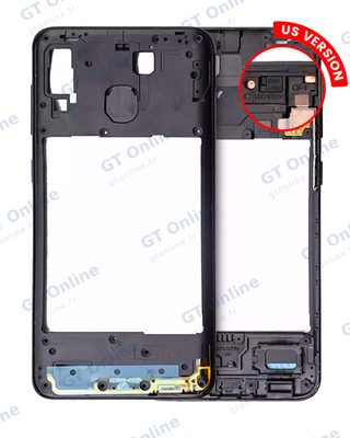 Châssis pour Samsung Galaxy A20 (A205 / 2019) (version US, noir)