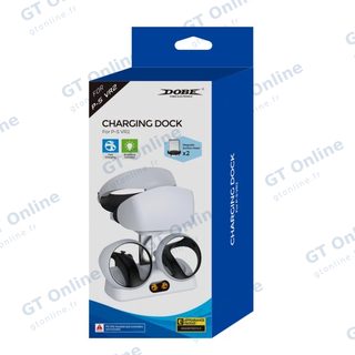 Station de charge pour manettes et casque PlayStation VR2 DOBE TP5-2515 — blanc