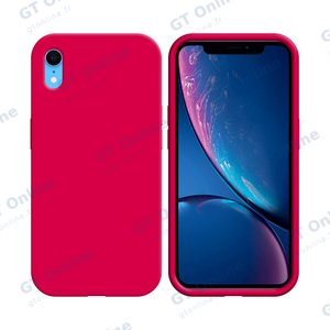 Coque Silicone Compatible pour Apple iPhone XR (#56) Rose Vif