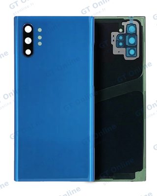 Vitre arrière pour Samsung Galaxy Note 10 Plus / 5G (pack service origine, bleu Aura)