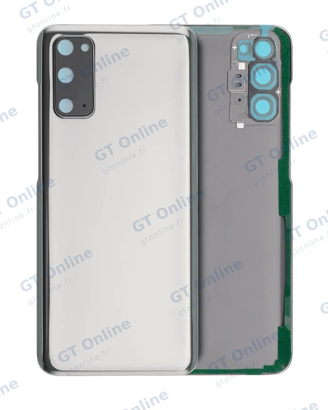 Vitre arrière pour Samsung Galaxy S20 5G (sans logo, compatible premium, Cosmic Gray)