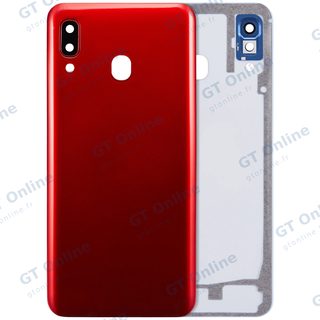 Vitre arrière pour Samsung Galaxy A30 (A305 / 2019) (compatible premium, rouge)