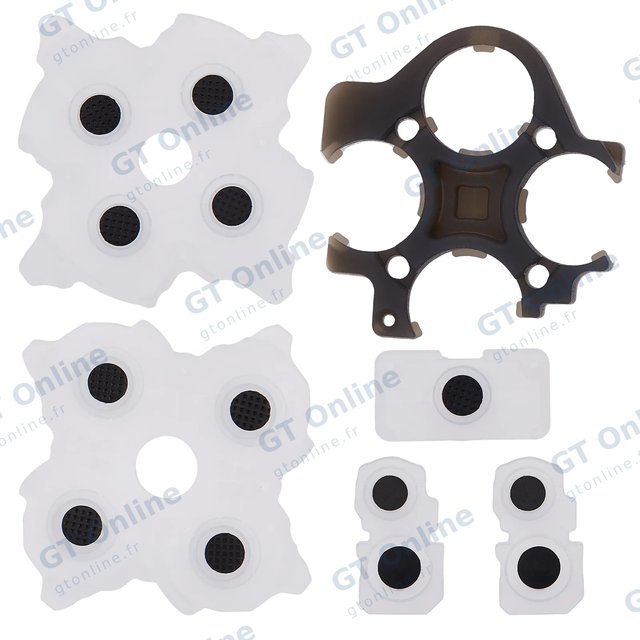 Pastilles en caoutchouc conducteur pour manette Sony DualSense (PS5) — version 2