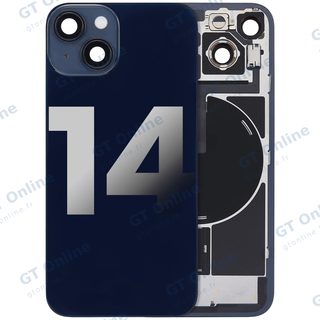 Vitre arrière pour Apple iPhone 14 (origine d'occasion — grade A, minuit)