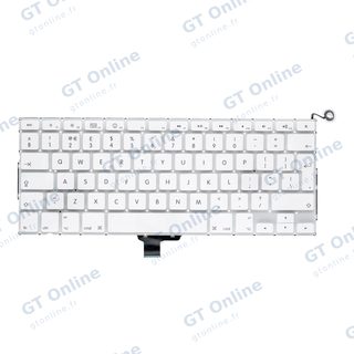 Clavier rétroéclairé avec vis pour Apple MacBook 13" A1342 (2009-2010) (anglais UK)