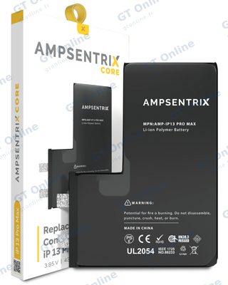 Cellule de batterie nue à souder pour Apple iPhone 13 Pro Max (soudure par points requise, AmpSentrix Core) — réf. 107082074634