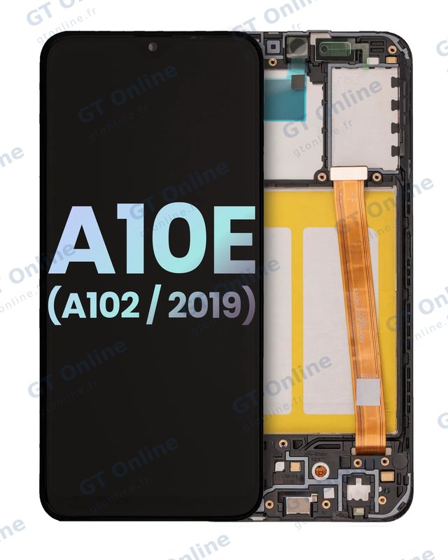 Écran LCD avec châssis pour Samsung Galaxy A10e (A102 / 2019) (pack service origine, toutes couleurs)