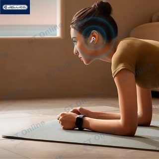 Écouteurs sans fil Bluetooth JELLICO AirBlue Pro 3 avec écran tactile — blanc