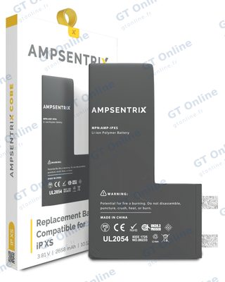 Cellule de batterie nue à souder pour Apple iPhone XS (soudure par points requise, AmpSentrix Core)