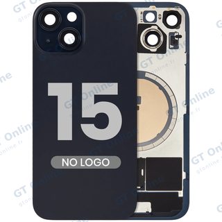 Vitre arrière pour Apple iPhone 15 (sans logo, compatible, noir) — réf. 107183138936