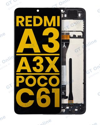 Écran pour Xiaomi Redmi A3 / A3x / Poco C61 (reconditionné, toutes couleurs)