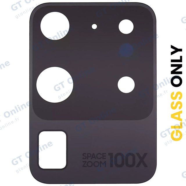 Lentille de caméra arrière avec adhésif pour Samsung Galaxy S20 Ultra 5G
