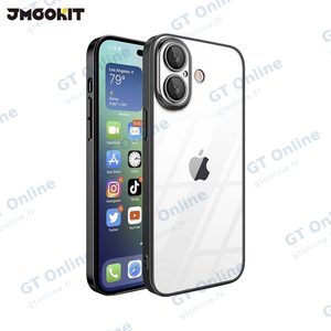 Coque de Protection Crystal Glass JMGOKIT pour Apple iPhone 16 Noir