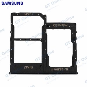 Tiroir SIM Original Samsung Galaxy A31 A315 GH98-45432A Noir Prismatique