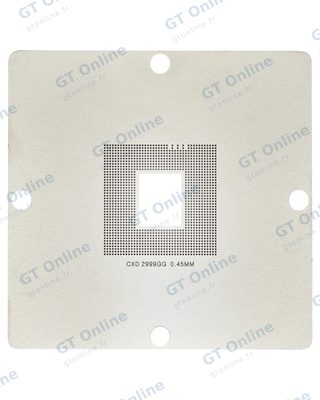 Pochoir de rebillage BGA southbridge / GPU CXD2999GG pour Sony PlayStation 4 (0,45 mm)