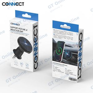 Support Smartphone Chargeur à Induction pour Voiture CONNECT MC-SV15W02 15W Noir — vue 3
