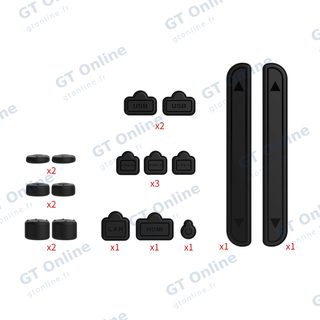 Kit de bouchons anti-poussière pour Nintendo Switch 2 DOBE TNS-5165 — noir
