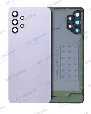 Vitre arrière pour Samsung Galaxy A32 4G (A325 / 2021) (pack service origine, violet Awesome)