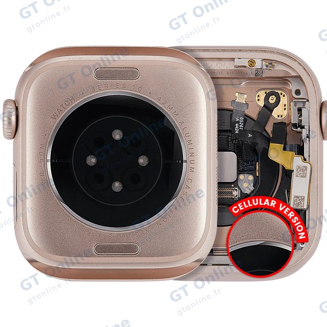 Châssis pour Apple Watch Series 10 (42MM) (origine d'occasion — grade A, Cellular Version, Aluminum / Rose Gold)