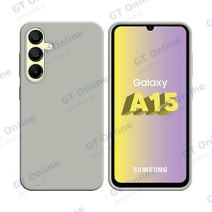 Coque Silicone Compatible pour Samsung Galaxy A15 5G A156B (#9) Blanc
