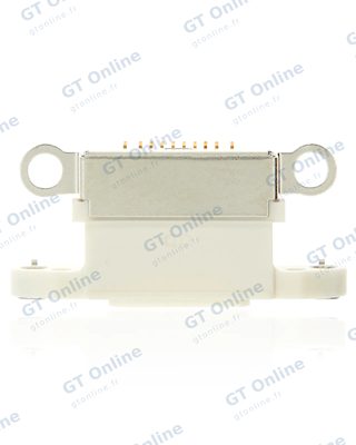 Connecteur de charge nu à souder pour Apple iPhone 12 (blanc, lot de 10)