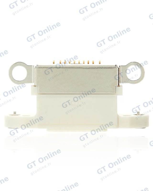 Connecteur de charge nu à souder pour Apple iPhone 12 (blanc, lot de 10)