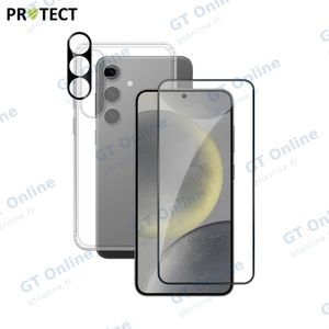 Pack de Protection Coque + Protection Lentille + Verre Trempé PROTECT pour Samsung Galaxy S24 5G S921
