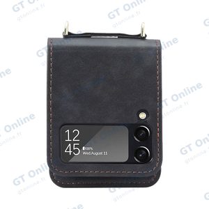 Housse de Protection Samsung Galaxy Z Flip 3 5G F711 avec Lanière Noir — vue 3