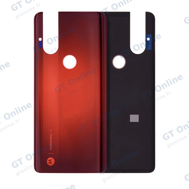 Vitre arrière pour Motorola One Hyper (XT2027-1 / 2020) (origine, rouge)