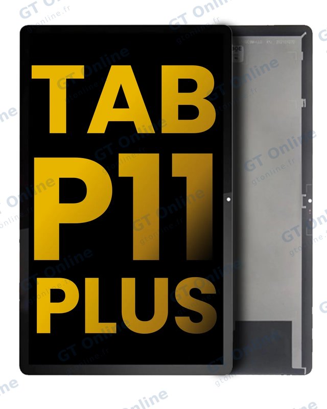 Écran LCD sans châssis pour Lenovo Tab P11 Plus (TB-J616) (FHD Plus, reconditionné, noir)