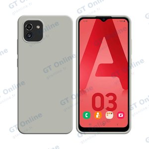 Coque Silicone Compatible pour Samsung Galaxy A03 A035F (#9) Blanc