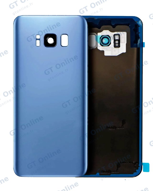 Vitre arrière pour Samsung Galaxy S8 Plus (pack service origine, Coral Blue)